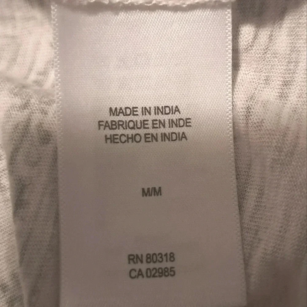 Lucky Brand Light Pink and Grey Printed Split V-Neck Shirt Sz M - Picture 10 of 12